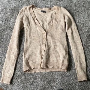 Express tan cardigan
